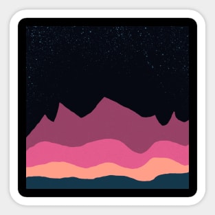 Mountain Landscape Sticker